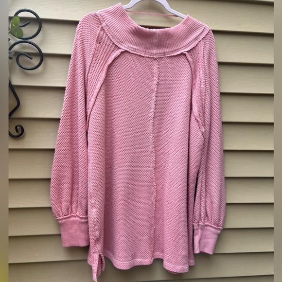 We The Free People Hacci Ribbed Pullover Sweater - NWT,  size M - Picture 5 of 11
